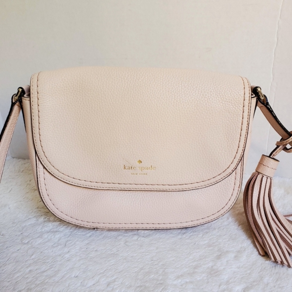 Kate Spade Blush Pink Leather Crossbody Purse